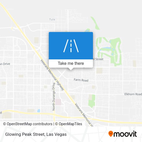 Glowing Peak Street map