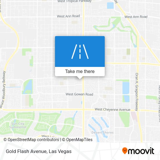 Mapa de Gold Flash Avenue