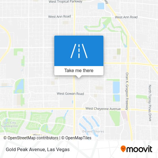 Mapa de Gold Peak Avenue
