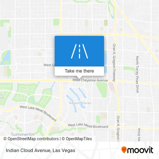Indian Cloud Avenue map