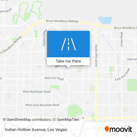 Indian Hollow Avenue map