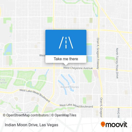 Mapa de Indian Moon Drive