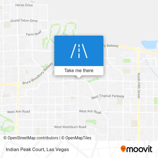 Indian Peak Court map