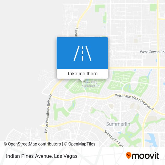 Indian Pines Avenue map