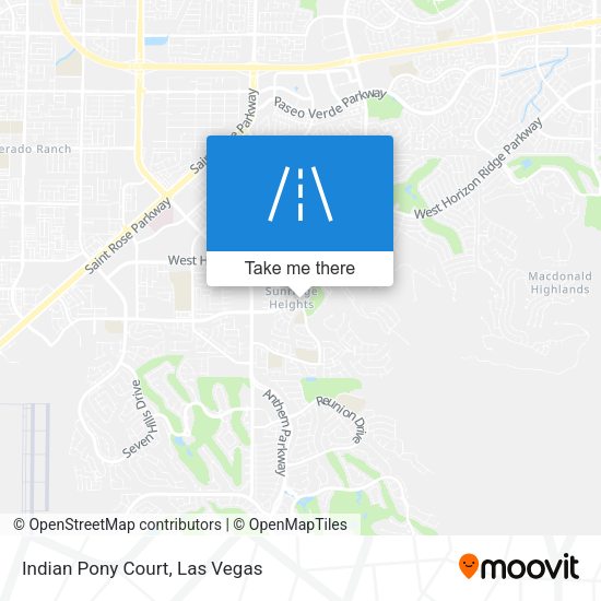 Indian Pony Court map