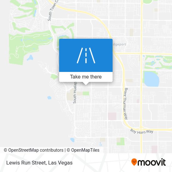 Lewis Run Street map