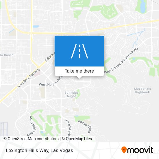 Mapa de Lexington Hills Way