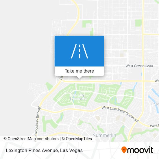 Lexington Pines Avenue map