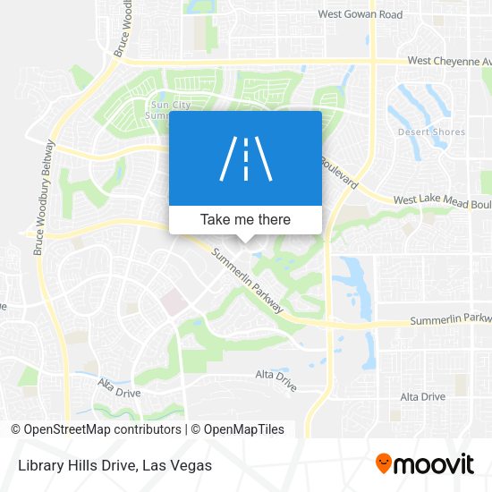 Library Hills Drive map