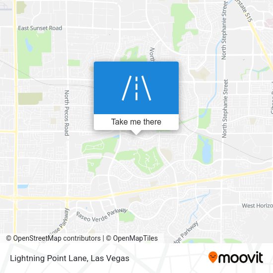 Lightning Point Lane map