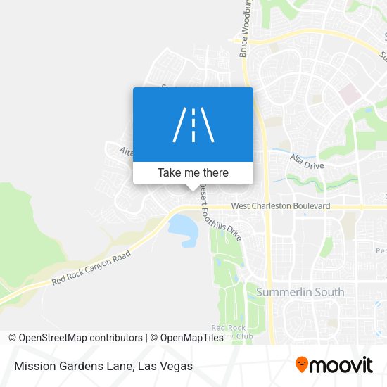 Mission Gardens Lane map