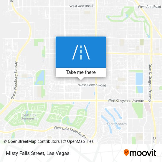 Mapa de Misty Falls Street