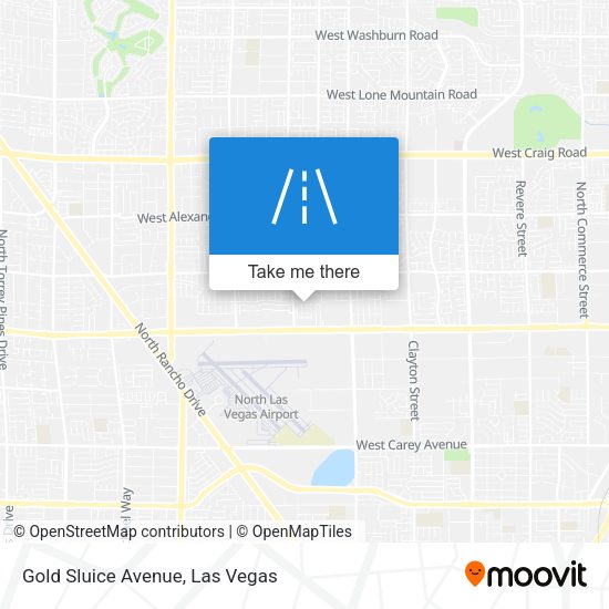 Mapa de Gold Sluice Avenue