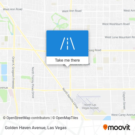 Golden Haven Avenue map