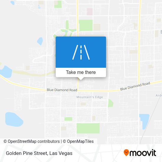 Golden Pine Street map