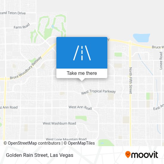 Golden Rain Street map