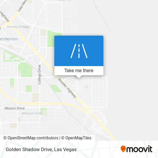 Golden Shadow Drive map