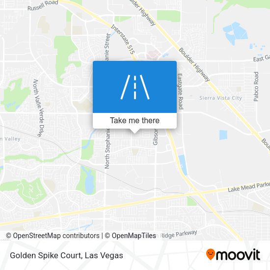 Mapa de Golden Spike Court