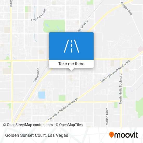 Golden Sunset Court map