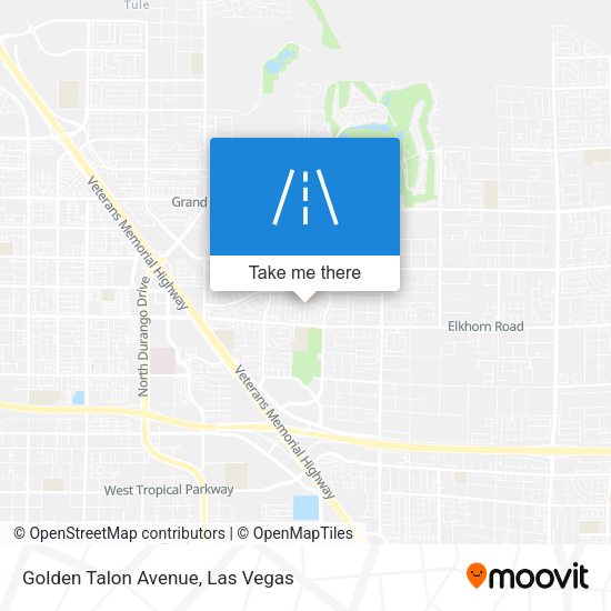 Golden Talon Avenue map