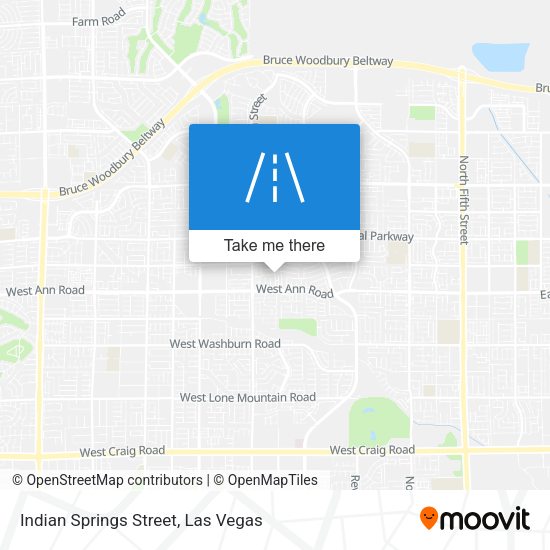 Mapa de Indian Springs Street