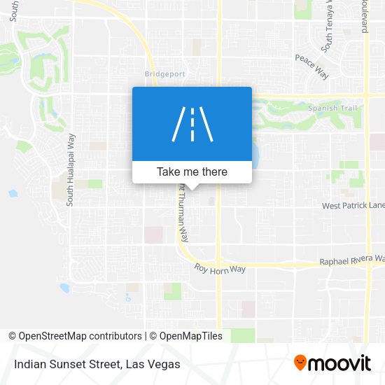 Indian Sunset Street map