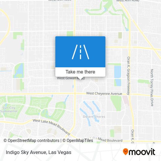 Indigo Sky Avenue map