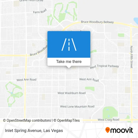 Inlet Spring Avenue map