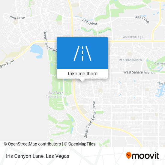 Mapa de Iris Canyon Lane