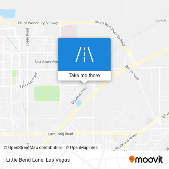 Little Bend Lane map