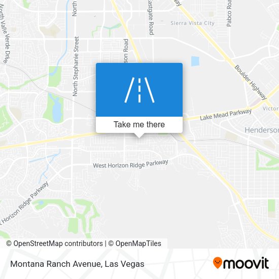 Montana Ranch Avenue map