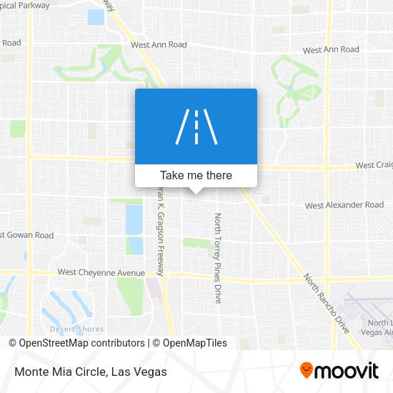 Mapa de Monte Mia Circle