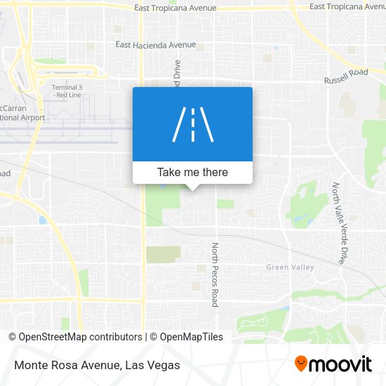 Mapa de Monte Rosa Avenue