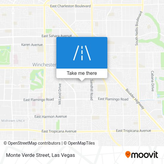 Monte Verde Street map
