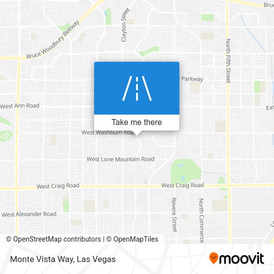 Monte Vista Way map