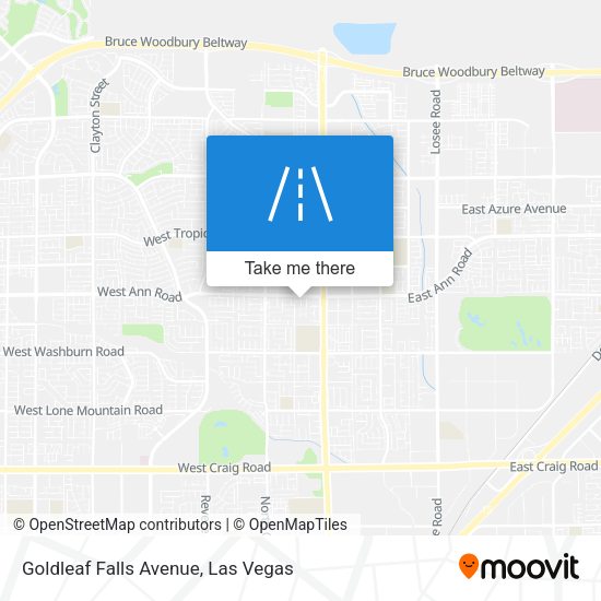 Goldleaf Falls Avenue map