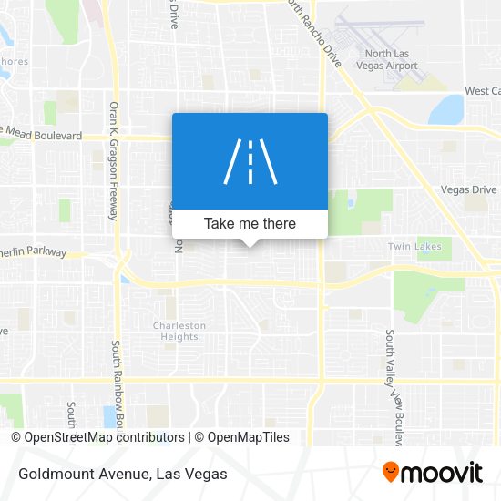 Goldmount Avenue map