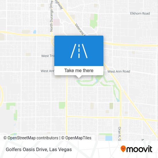 Golfers Oasis Drive map