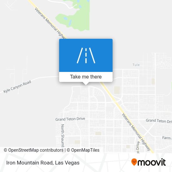Mapa de Iron Mountain Road