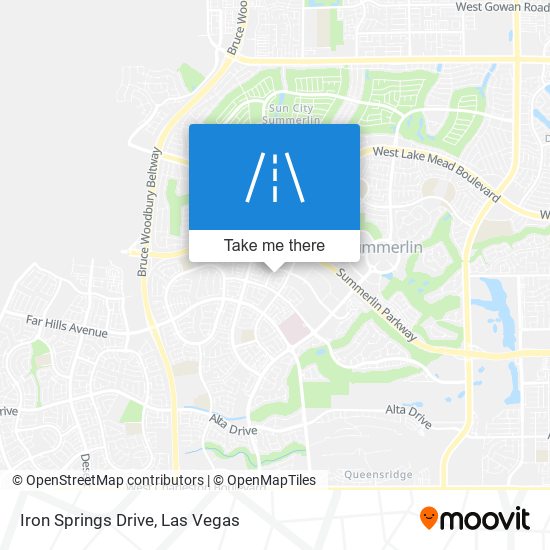 Iron Springs Drive map