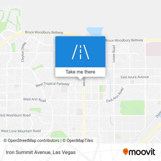Iron Summit Avenue map