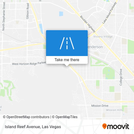 Island Reef Avenue map