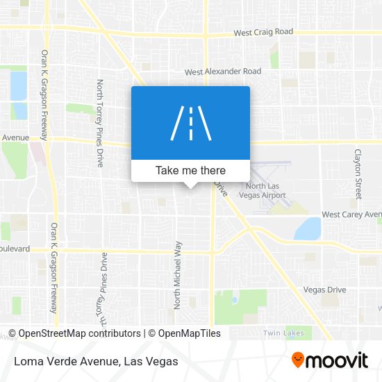 Loma Verde Avenue map