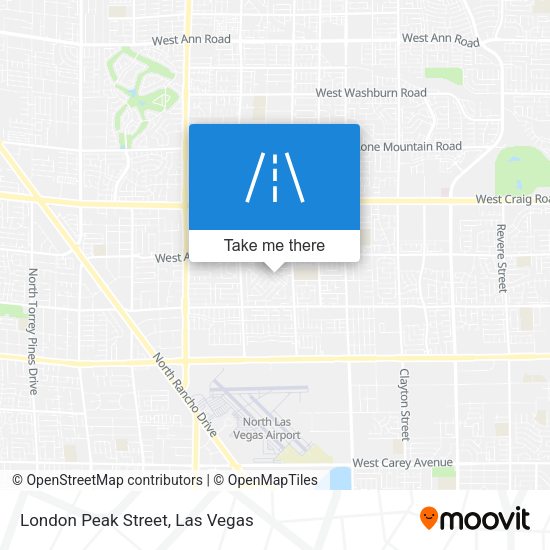 Mapa de London Peak Street