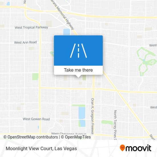 Moonlight View Court map