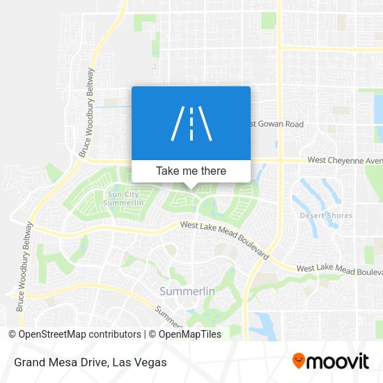 Grand Mesa Drive map