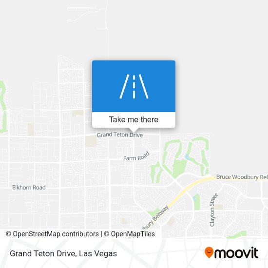 Grand Teton Drive map