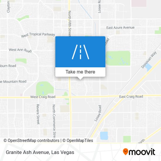 Mapa de Granite Ash Avenue