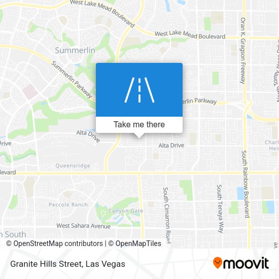Granite Hills Street map