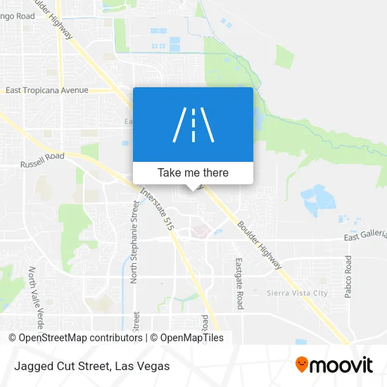 Jagged Cut Street map